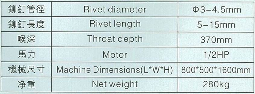 中型铆钉机（炮管型）